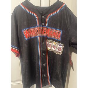 Wrestlemania 41 Las Vegas Casino Button Front Jersey WWE Men's L Prosphere NWT